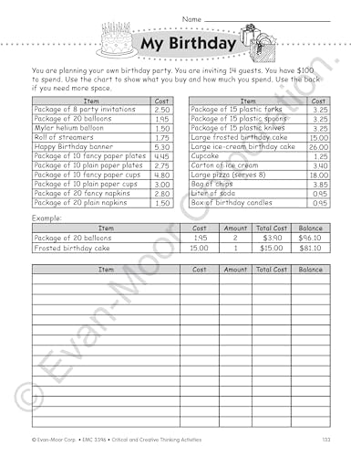 Evan-Moor Critical and Creative Thinking Activities Teacher's Book, Grade 6 - Image 6