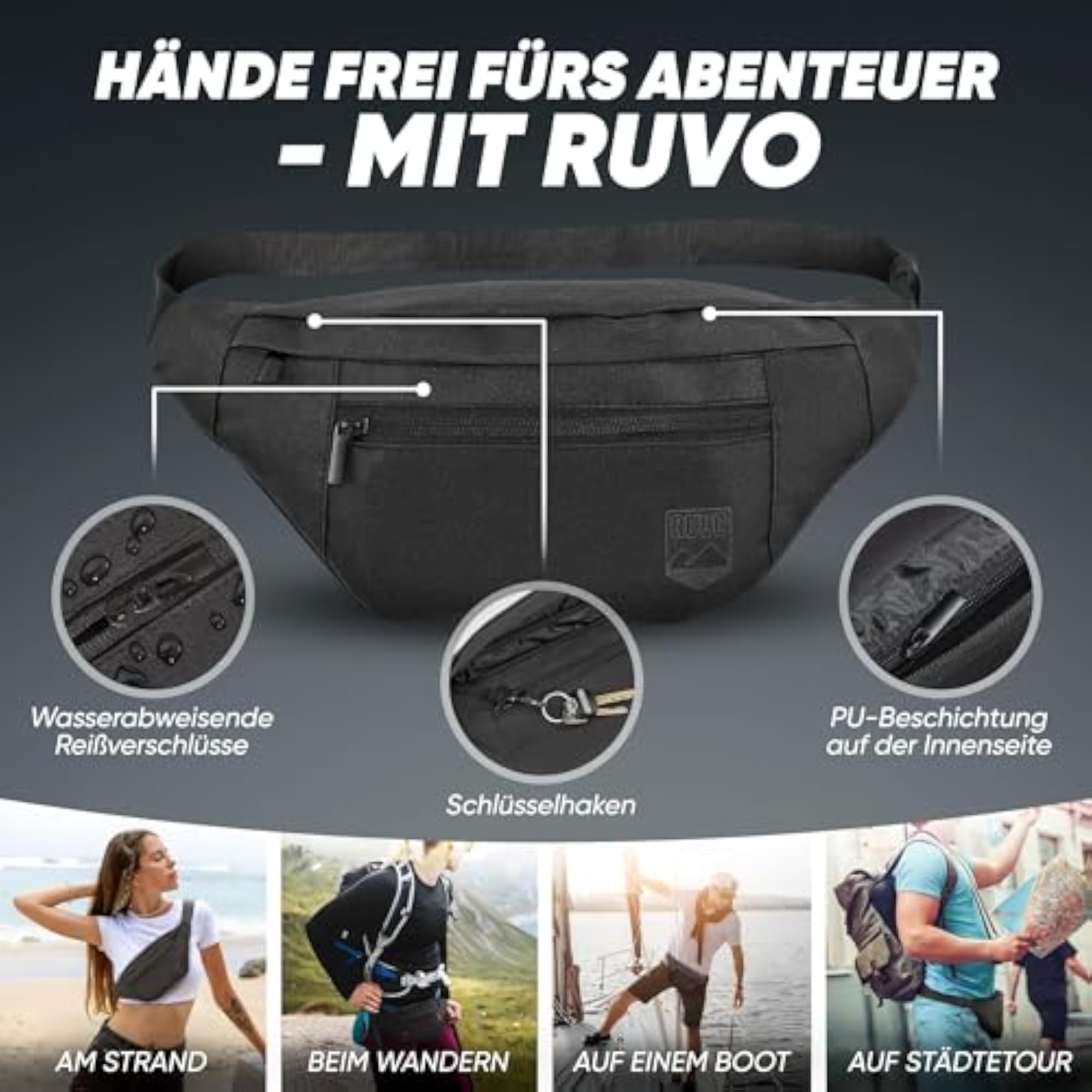 Stylish Bum Bag for Men and Women, Maximum Storage