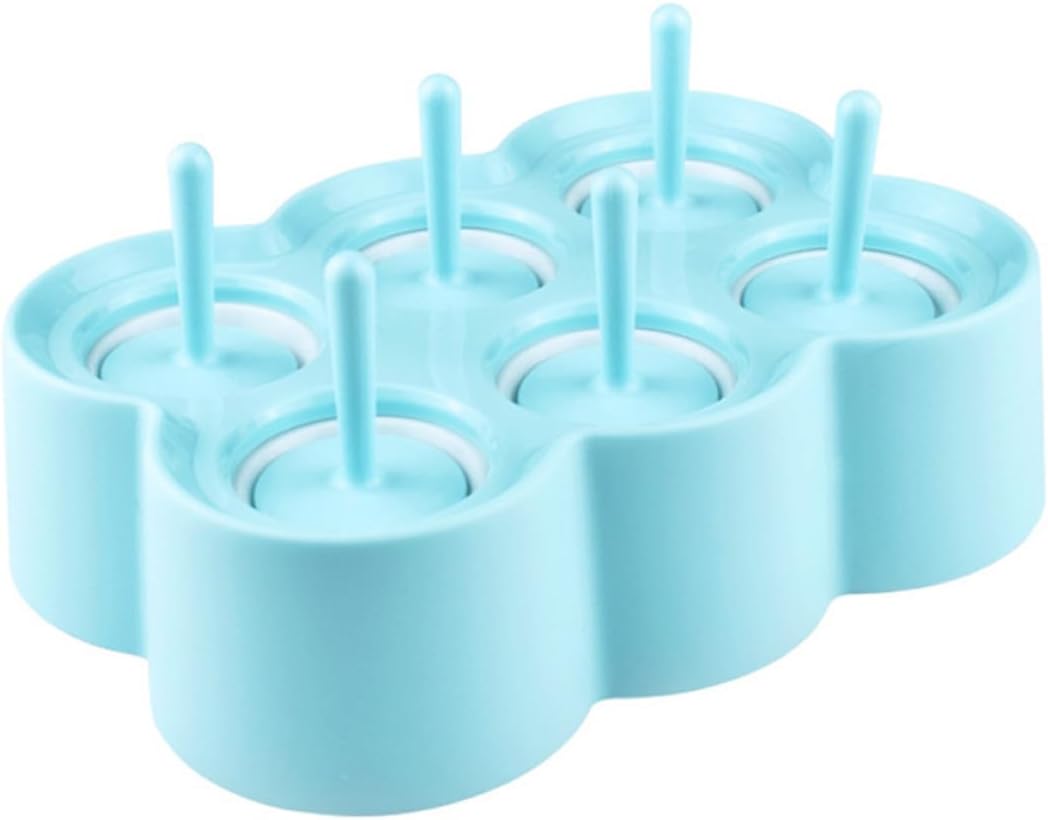 Silicone Ice Lolly Maker and Ice Cream Mold round DIY Ice Pop Molds for Blue and Treats