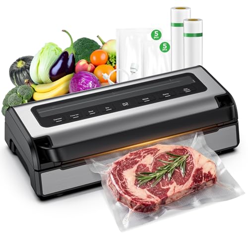 Vacuum Sealer for Food, Complete Starter Kit Includes 2 Rolls
