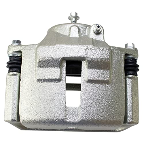 Image of TRQ Front Driver and Passenger Side Brake Caliper Set Caliper Brackets Hardware Compatible with 2001-2007 Ford Taurus 2002 Lincoln Continental 2001-2005 Mercury Sable