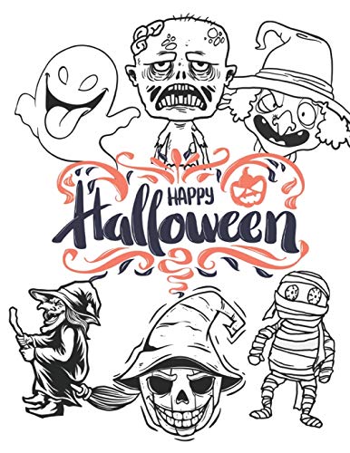 Happy Halloween: coloring book for kid (halloween62)
