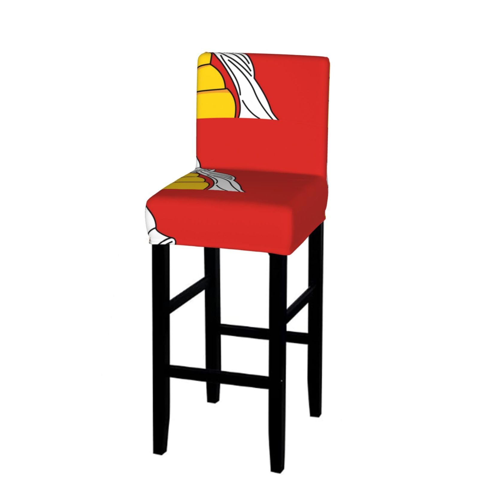 Flag of Voronezh Bar Stool Cover-Stretchy Chair Slipcover for Kitchen