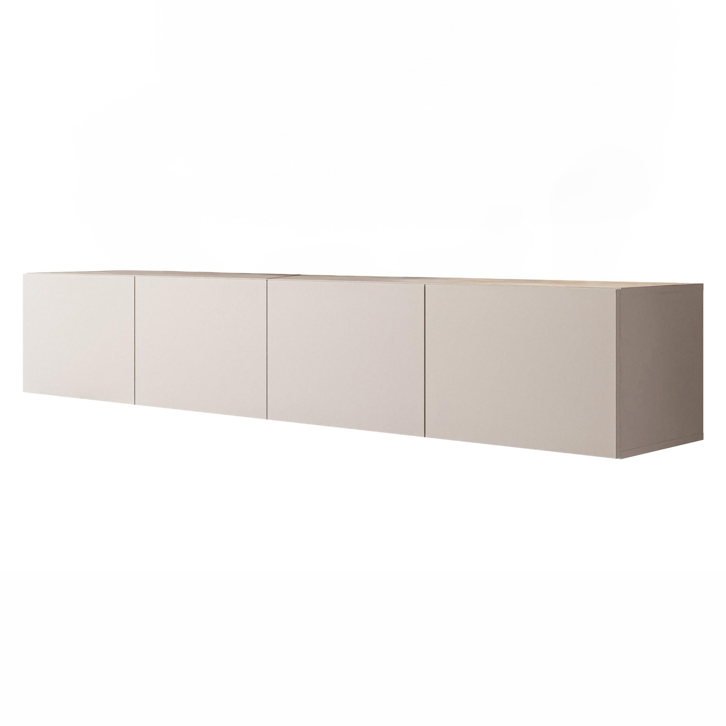 Lookway COLGANTE TV-Schrank 200 cm Kaschmir Matt | Hängende TV-Konsole, Optionale LED-Beleuchtung, Ohne LED-Beleuchtung