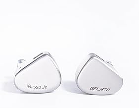 【VGP2025 Award】iBasso Jr. GELATO iBasso Junior Gelato Dynamic Driver IEM Earphones 10mm Large Diameter Diaphragm Wired Earphones 0.78mm2pin 3.5mm Detachable Re-Cable Ear Monitor Ear Tips 3 Sizes