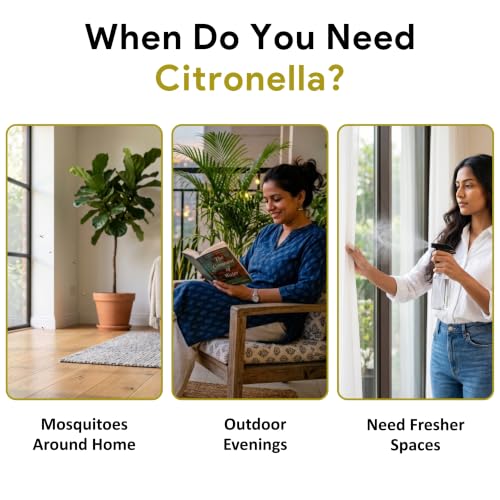 Image of Organix Mantra Citronella Oil - 100% Natural Citronella Essential Oil for Diffuser & Essential Oil Citronella for Skin & DIY - 15ML