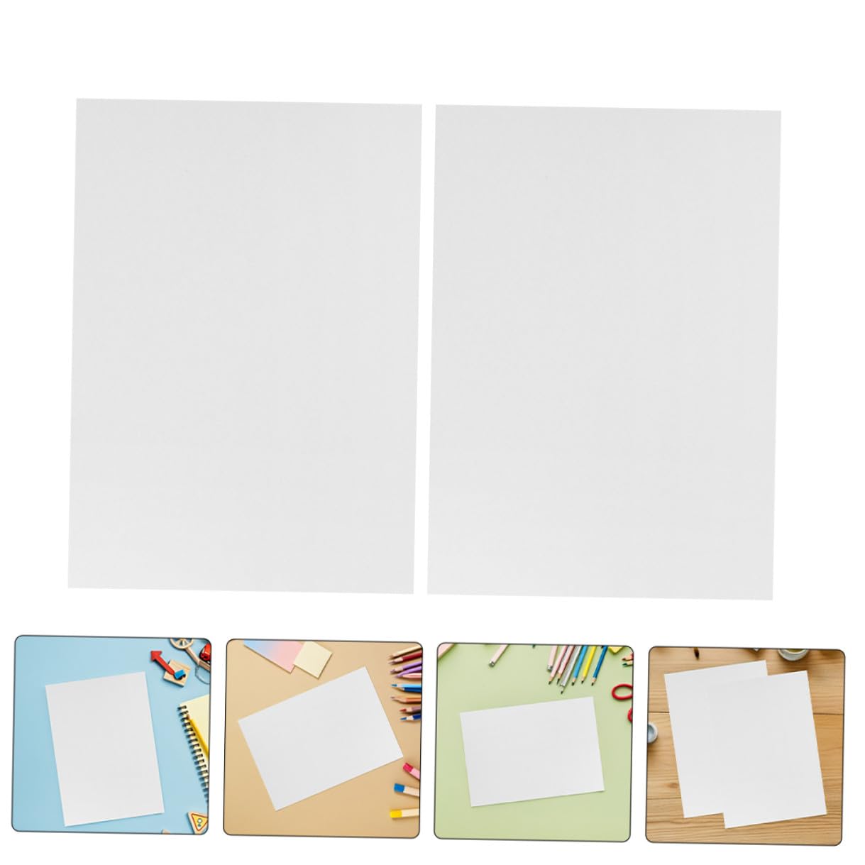 Hemobllo 100pezzi Carta per Stampe Bianca per Dipingere e Lavori Artigianali Carta per Acquerelli e Pittura Dita Blocco per Pittura per Ragazzo Ragazza Piccoli