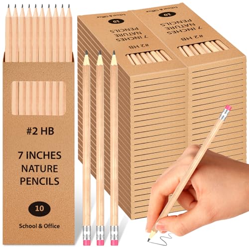 Lápices Geyoga 2 HB Grafito Pack 500 unidades con goma miniatura 1