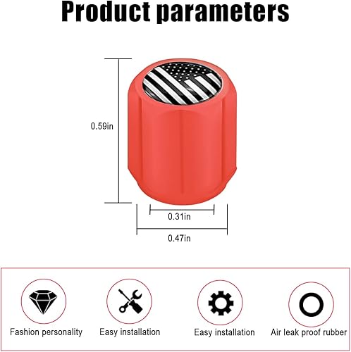Miniatura 23 de 12 tapones fluorescentes para válvulas de neumáticos de automóvil, cubierta de válvula de rueda de ABS resistente a la corrosión, tapa iluminada