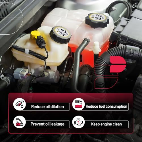 Image of BDFHYK Engine Coolant Expansion Reservoir Overflow Tank Compatible with 2011-2019 Fiesta 2013 EcoSport Replace 603-381 DAKG-BE8Z8A E88080-T FRT1524C SK603381 BE8Z8100A BE8Z8A080A DG9Z8100A