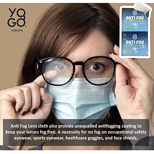 Yogo Vision SC-ANTIFOGWIPES-200 Anti Fog Wipes For Glasses Pre Moistened Cleaner Lens Wipes thumb #4