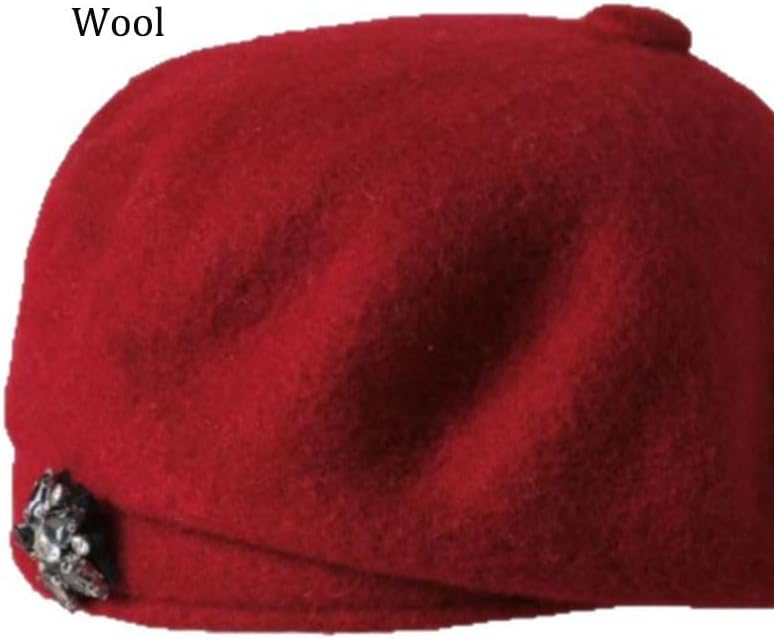 British Lady's Retro Beret Casual Versatile Woolen Knitted Painter's Hat