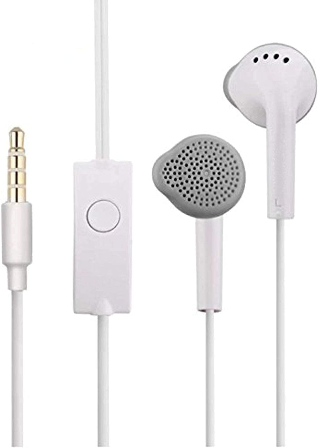 Original-Galaxy Wired In Ear Earphones For All Samsung Smartphones With Mic | Pure Bass Sound | One Button Multi-Functional Remote | Comfort Fit | 6 Months Warranty (White)