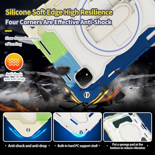 Coque Honor Magic Pad 2 12,3" 2024 robuste rotative bleu 31,2 cm