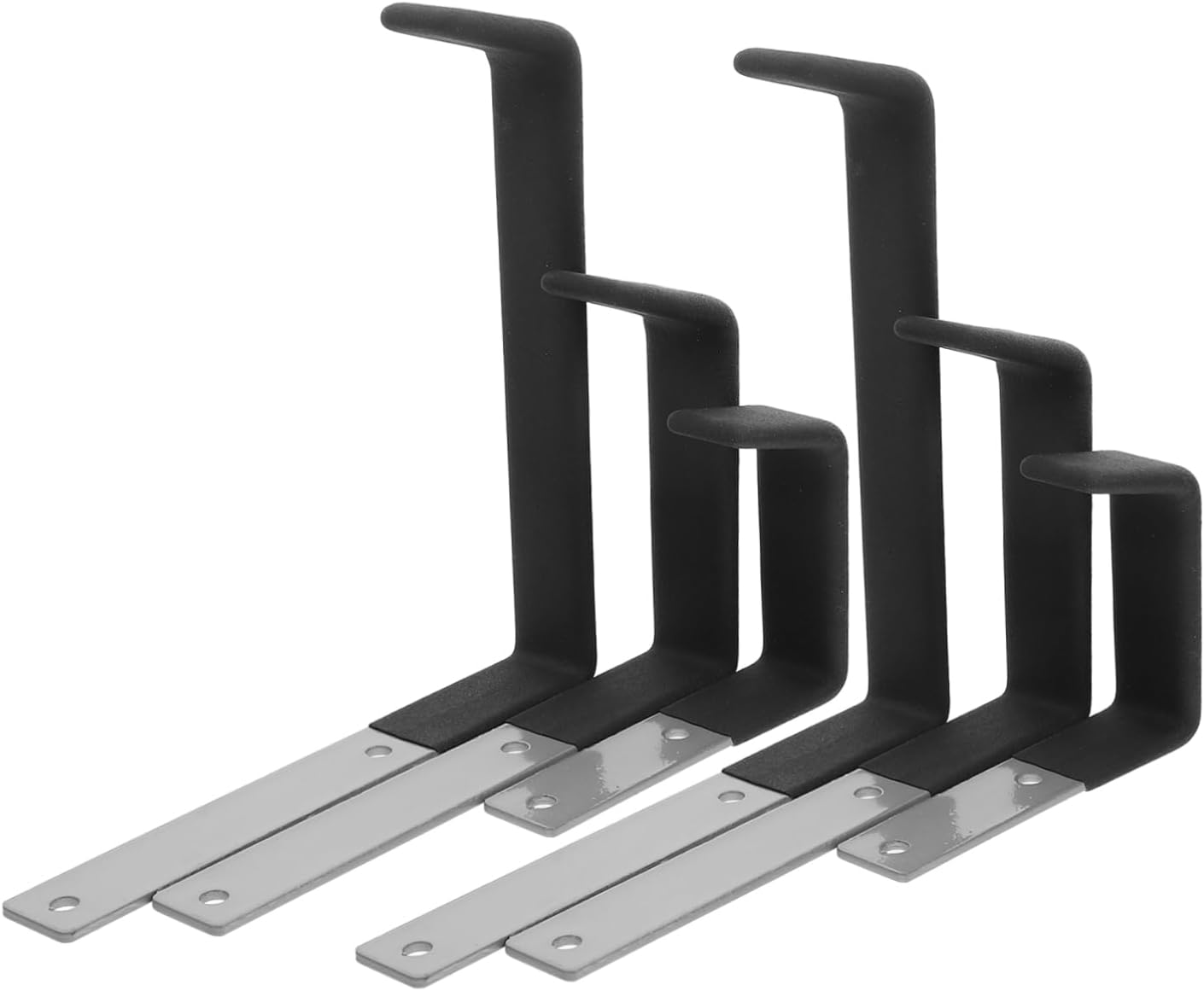 STOBOK 6Pcs Heavy Duty Wall Hooks Wall Mounted Storage Hooks for Garage for Hanging Ladders Bicycles Hoses Tools Slip Coated Construction for Use