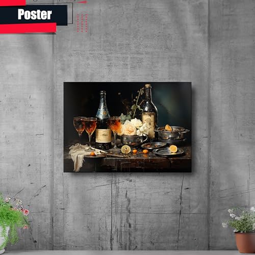 Storeusa99 A Drawing Of A Bottle Of Sparkling Wine With Black Splashes On Top thumb #1