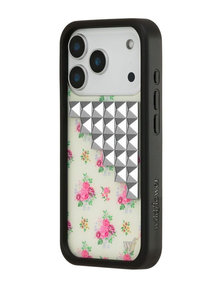 Image of Wildflower Cases - iPhone 17 Pro Compatible - Vintage Floral Stud