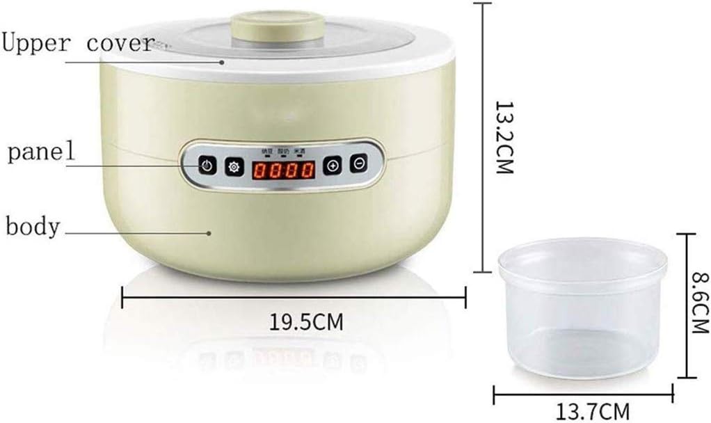 Yogurt Machine - Home Automatic Small Yogurt Fermentation Machine Mini Homemade Natto Machine Glass Liner