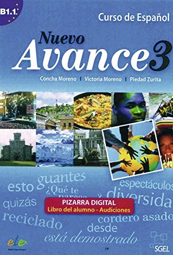 Pizarras Digitales Nuevo Avance 03. Curso de Español. Pizarra digital - Material für Whiteboard und PC