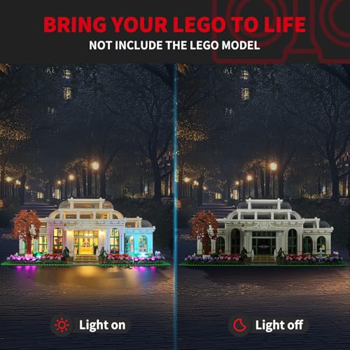 Image of BRIKSMAX 2.0 Light Kit for Lego Botanical Garden -Innovative Lighting Kit Compatible with Lego Ideas 21353 - Not Included Lego Set