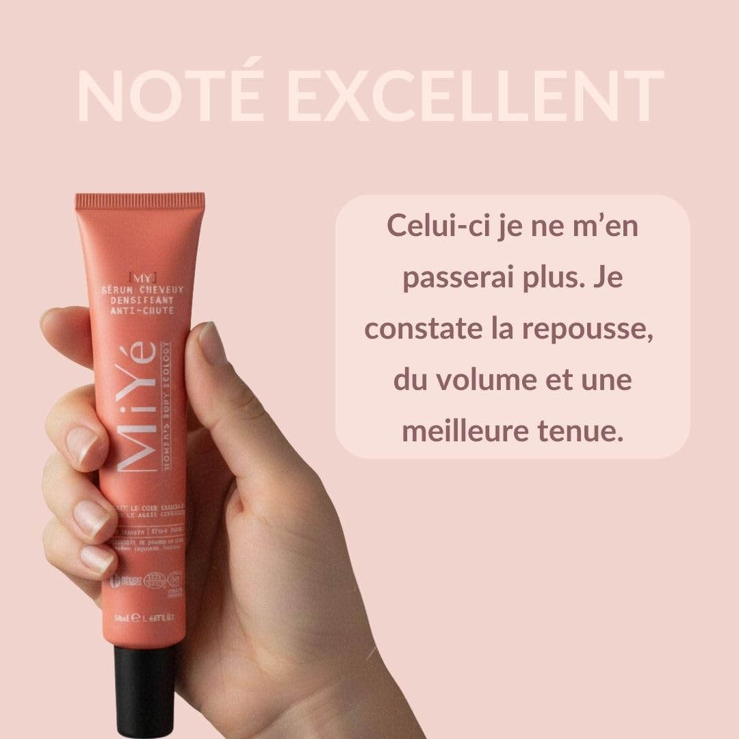 Serum pousse cheveux anti chute densifiant Keratine Aloe vera Gingko Biloba pousse de pois 50ml 1 mois