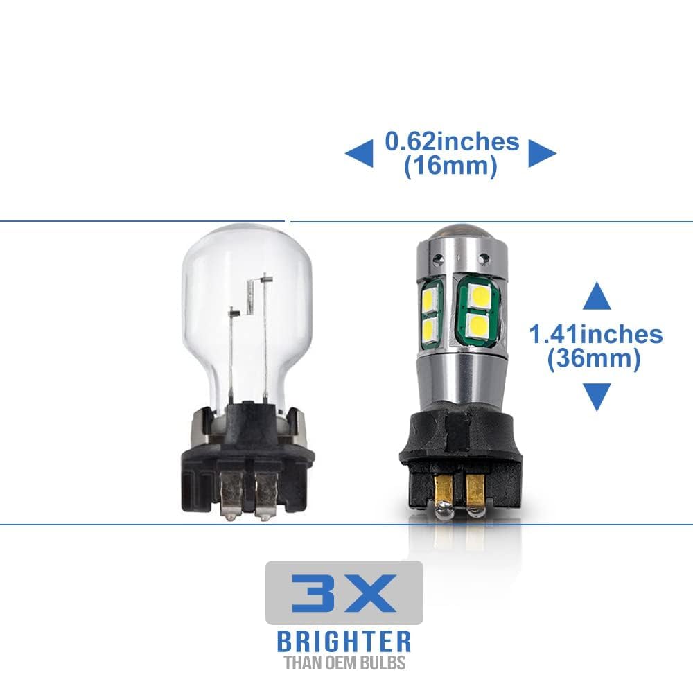 PW24W LED Drl luces de circulación diurna para 2014 2015 2016 2017 S/koda Yeti PW24W bombillas LED de luz diurna, lámpara LED Drl para coche, luces de circulación diurna Drl