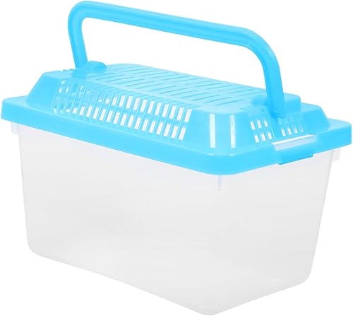 Miniatura 10 de CIYODO Tanque de peces de tortuga de plástico Terrario Gecko Tanque de contenedores de plástico transparente Amphibia Dragón Barbudo Habitat Lagarto