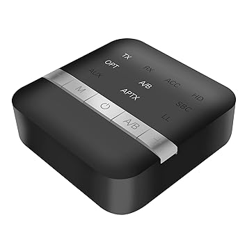 Ankeer TX200 BT 5.0 Transmitter & Receiver Wireless o Adapter CSR8675 AptX HD LL Low Latency with Optical SPDIF & AUX 3.5mm APP Control for TV PC MP3 MP4 Car Home o
