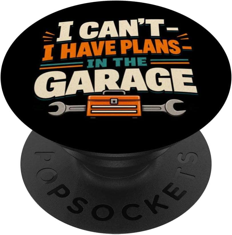 Funny Auto Garage Wrench Toolbox Mechanic Tools Car Lover PopSockets Adhesive PopGrip
