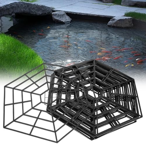 Red de protección de peces contra garzas y gatos con malla hexagonal para estanques, 20 uds 4