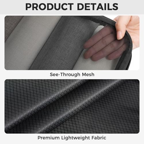 Image of BAGAIL 6 Set Ultralight Compression Packing Cubes Packing Organizer for Travel Accessories Luggage Suitcase Backpack