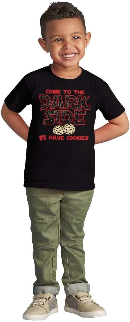 Brisco Brands Come to The Dark Side We Have Cookies Toddler Boy Girl T Shirt