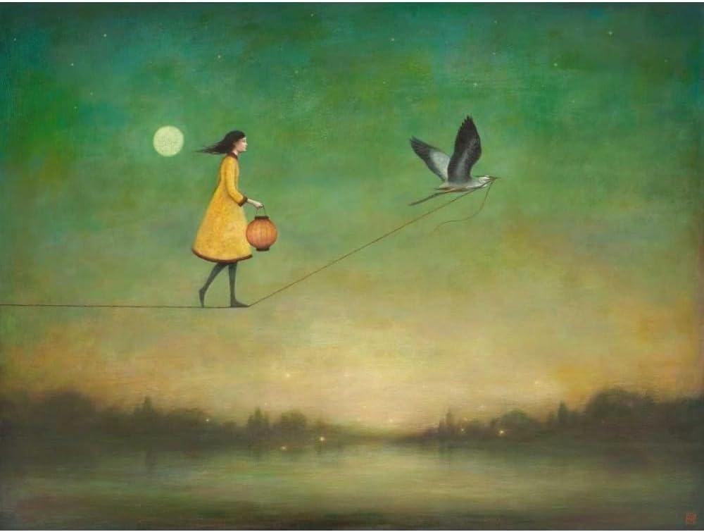 ArtDirect Blue Moon Expedition Unframed Art Print Giclee Poster by Huynh, Duy - Ready for Framing with Customization Sizes 10x8, 14x11, 20x15, 32x24, 48x36, and 60x45 Inches