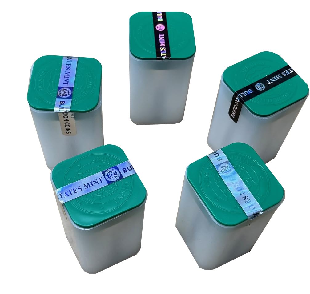 5 Official U.S. Mint Coin Tubes for AMERICAN SILVER EAGLES