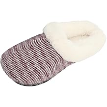 Kids Girl Memory Foam Comfort Plush Fleece Lined House Slipper - Mohair Upper Clog - Soft & Comfortable