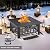 VECELO Propane Fire Pit, 30 Inch Outdoor Gas Fire Table, 50,000 BTU Square Firepit with Lid and Lava Rock, Adjustable Flame Steel Fire Table for Outdoor, Patio, Backyard, Party, Black