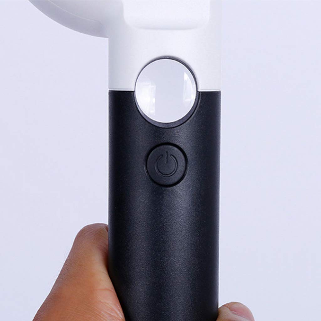 Lupa de mano, luz LED con forma, identificación de lectura primaria, secundaria, lupa de alta definición