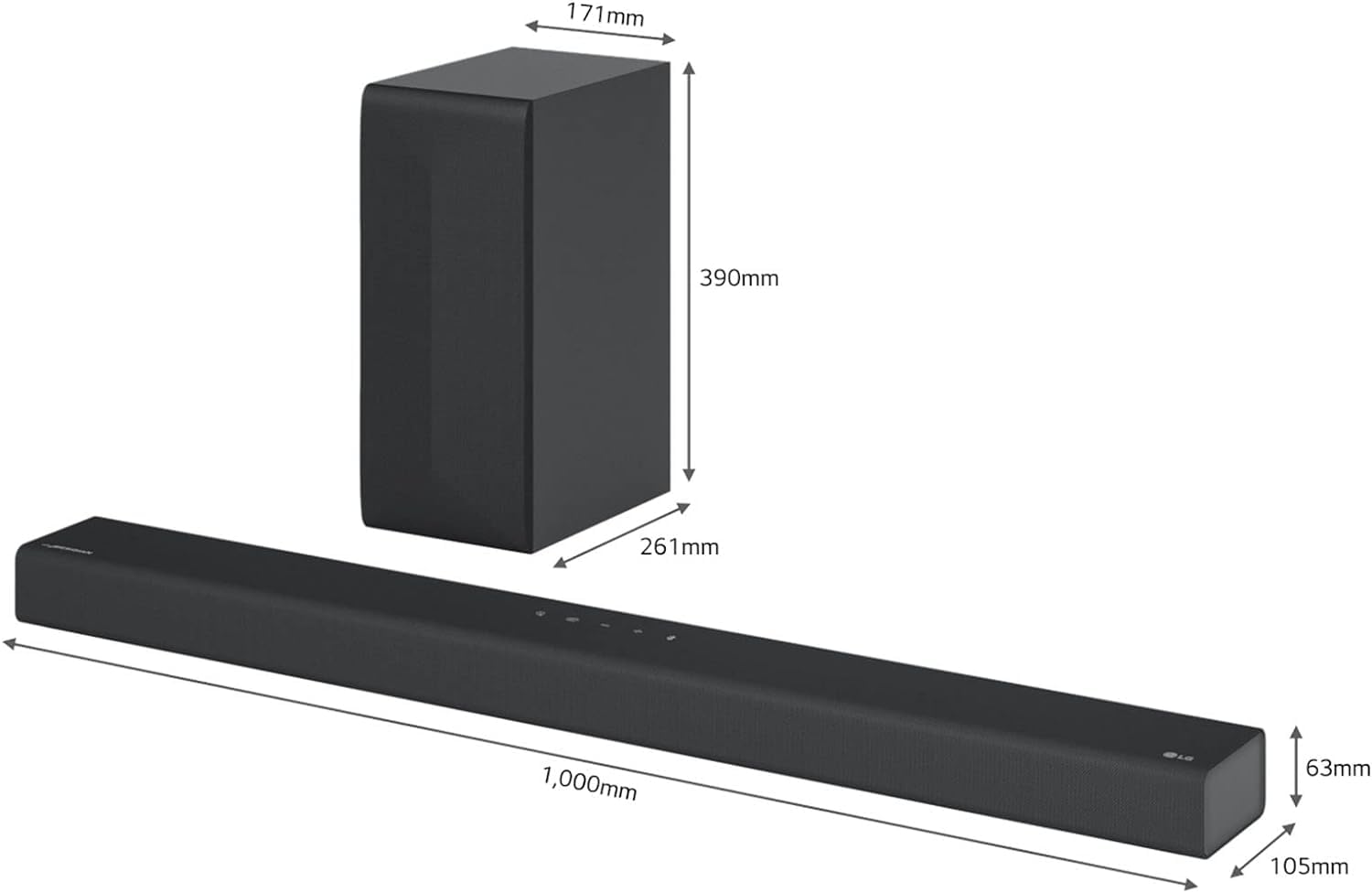 Soundbar LG S65Q 420W 3.1 Canali Audio Meridian - Dettaglio