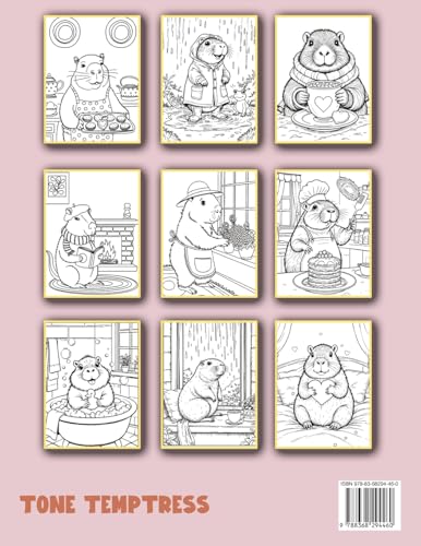 Capybara Coloring Book: Cozy Days Capy – Cute and Adorable Stress Relief for Adults, Color Me Relaxed with Mindful and Fun Animal Art image 4