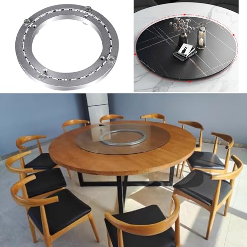 Łożyska do obrotnic stołowych, Stół do jadalni ze stopu aluminium Obrotowe łożysko gramofonu Wytrzymałe obrotowe 8-32 cali(8 inches (200mm))