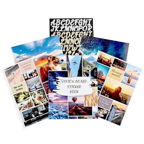 Diuhofart 2026 Vision Board Sticker Book - Travel Theme Vision