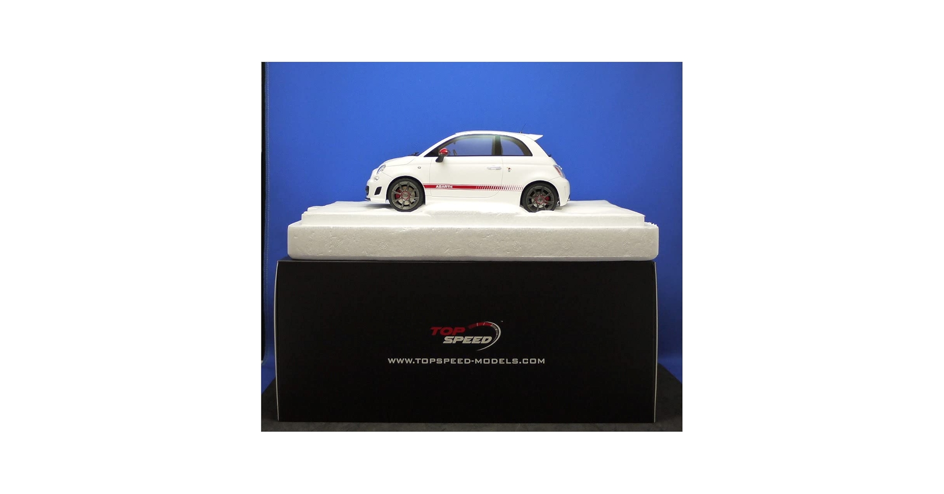 Amazon | 1/18 TOP SPEED アバルト Abarth 595（ガーラホワイト