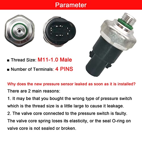 Amapart Pressure Switch Sensor Compatible With Acura Legend Rl Tl Toyota 4Runner Camry Celica Corolla Mr2 Paseo Previa Rav4 Sienna Solara Supra Tercel Lexus Chevrolet Prizm Hfc-R134A A3064 #TOP2
