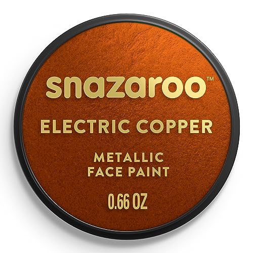 Snazaroo - Peinture Pour Visage et les Corps, Maquillage Pour Visage et Déguisement, Pour Enfants et Adults,Fard 18 ML, Couleur Cuivre
