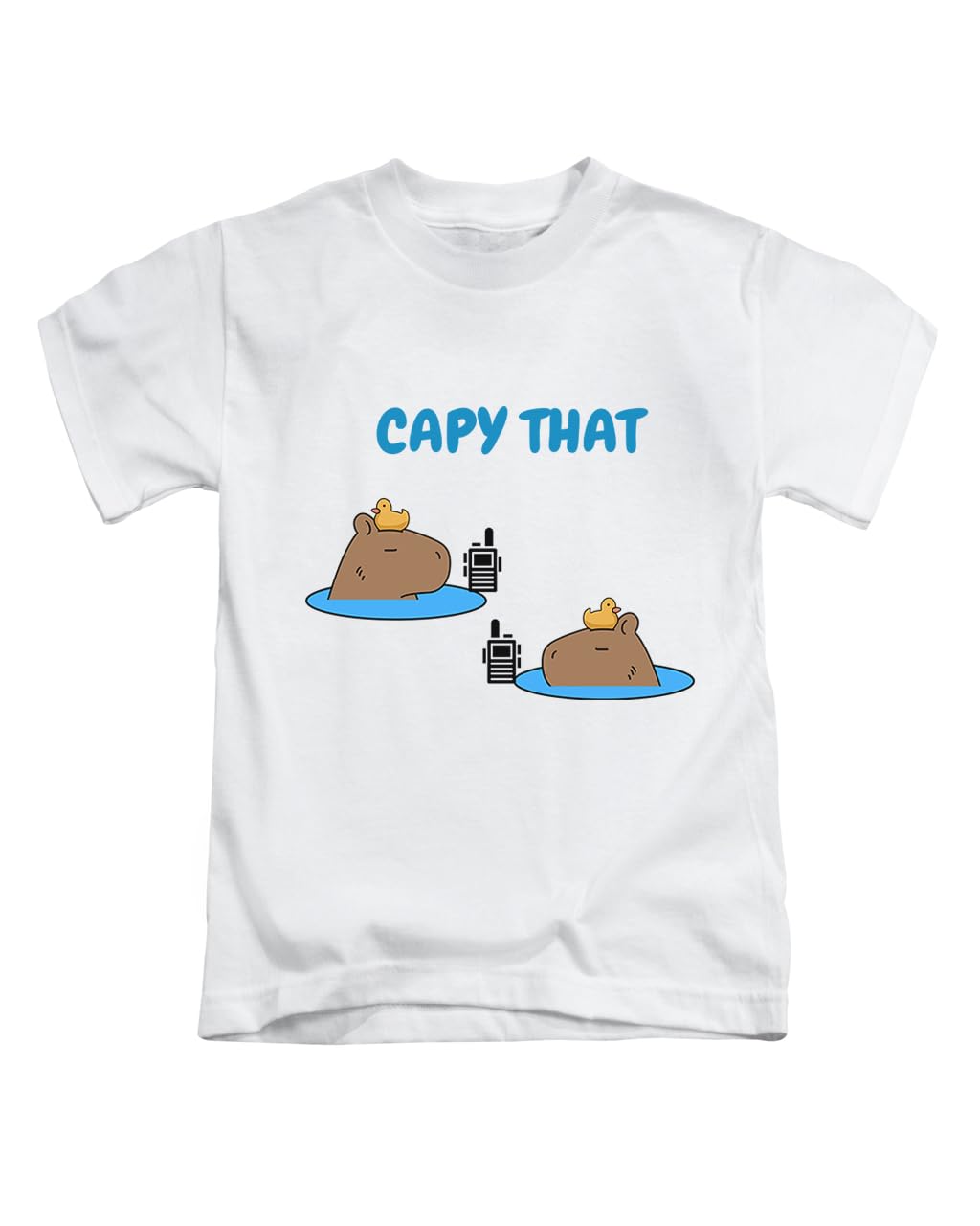 Capy That Capybara Meme Novelty Animal Silly Weird Joke Tee T-Shirt Funny Unisex T Shirt Top White