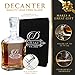 My Personal Memories, Custom Personalized 23 oz Liquor Decanter, Engraved Glass Whiskey Bottle with Name (Fancy Design)