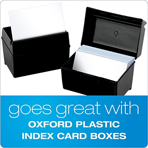Oxford 41 (1000 Pk) Ruled Index Cards, 4" X 6", White, 1,000 Cards (10 Packs Of 100) (41) #TOP7