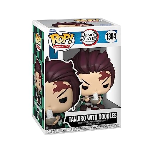 Funko Pop! Animation: Demon Slayer - Tanjiro with Noodles - Guardianes de la Noche - Figura de Vinilo Coleccionable - Idea de Regalo - Mercancia Oficial - Juguetes para Niños y Adultos - Anime Fans