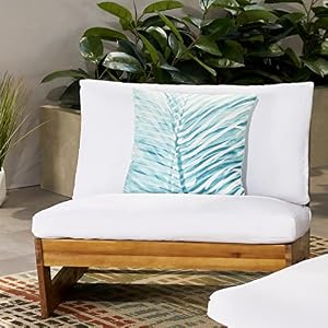 Christopher Knight Home 317955 Sherwood Club Chair, Teak + White Christopher Knight Home 317955 Sherwood Club Chair Teak White
