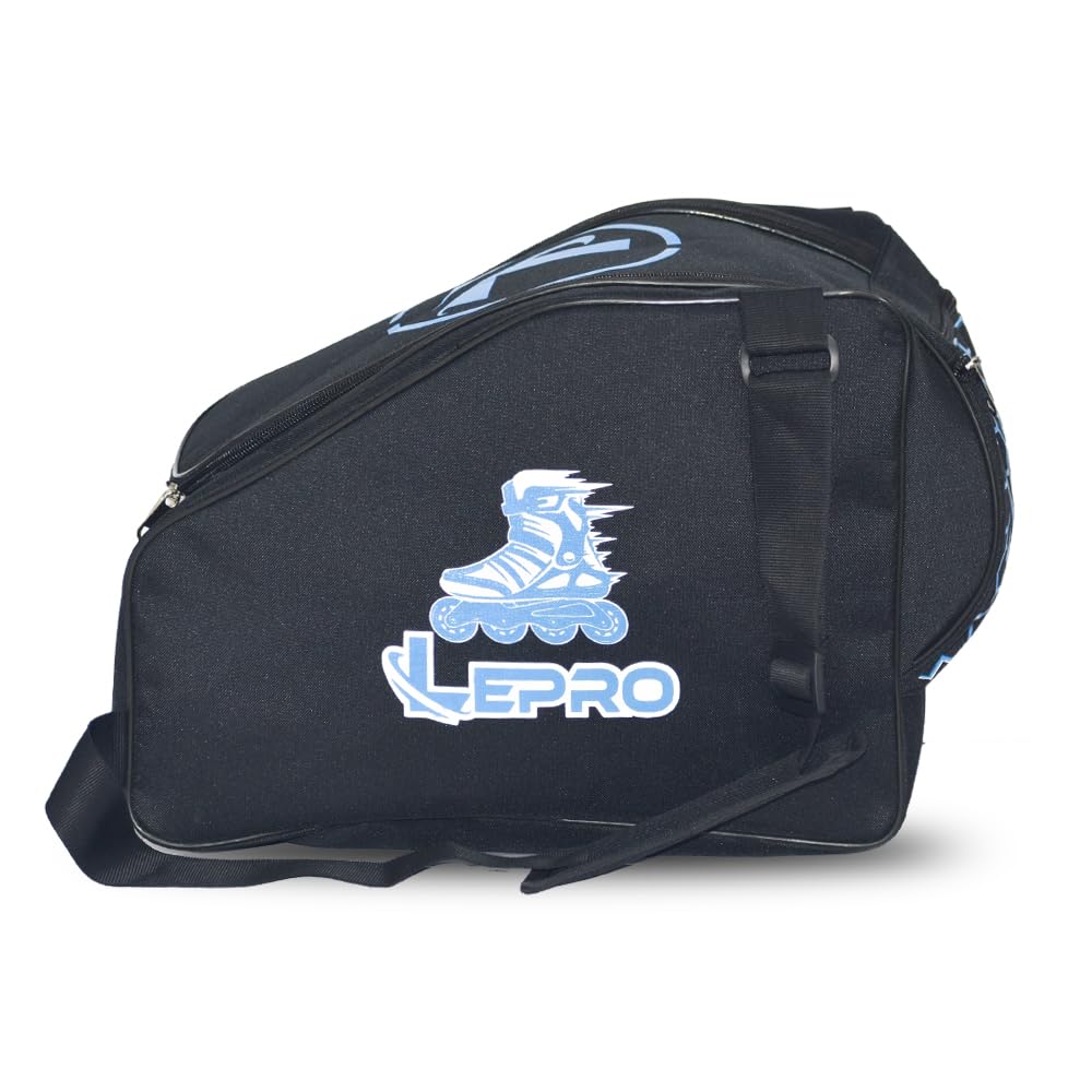 LEPRO Skate Bag | Premium Roller Skating Bag with Adjustable Shoulder Strap for Youth and Adults (Black)